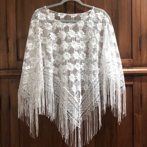 Women’s lace poncho